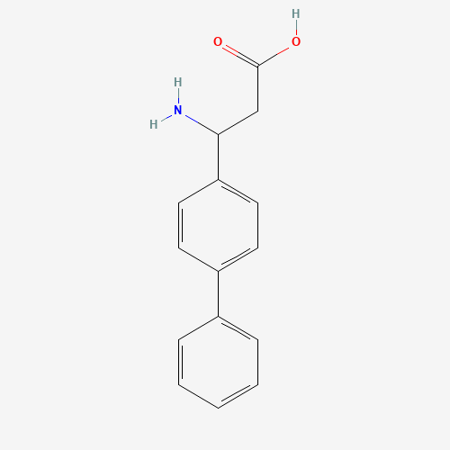 63974-15-2 3-amino-3-(4-phenylphenyl)propanoic acid chemical structure