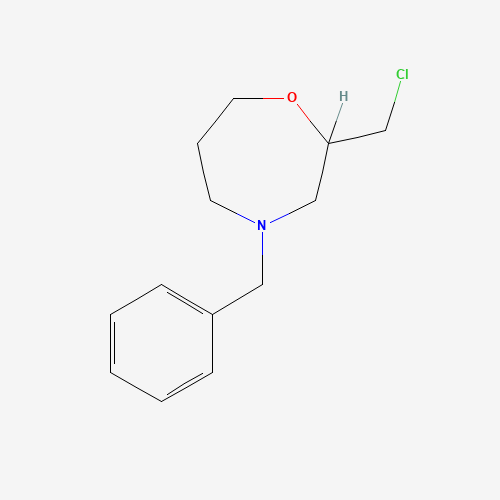 129482-45-7 4-benzyl-2-(chloromethyl)-1,4-oxazepane chemical structure