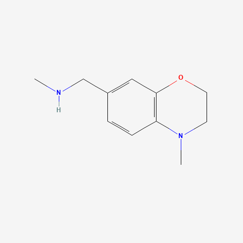 937795-86-3 N-methyl-1-(4-methyl-2,3-dihydro-1,4-benzoxazin-7-yl)methanamine chemical structure