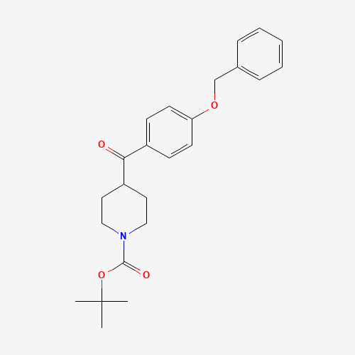 1415396-19-8 tert-butyl 4-(4-phenylmethoxybenzoyl)piperidine-1-carboxylate chemical structure