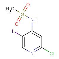 1400286-64-7 N-(2-chloro-5-iodopyridin-4-yl)methanesulfonamide chemical structure