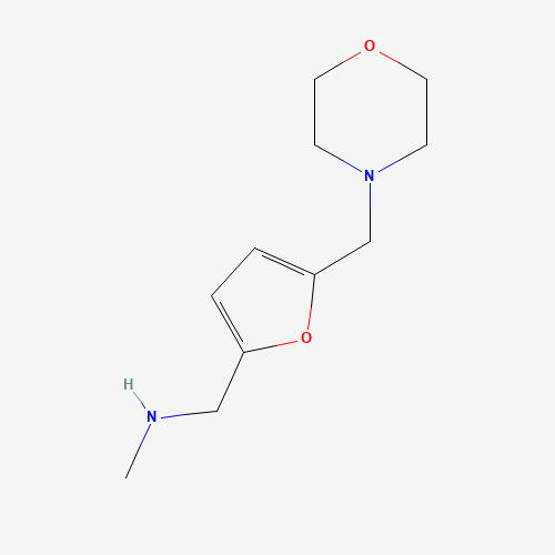 893741-66-7 N-methyl-1-[5-(morpholin-4-ylmethyl)furan-2-yl]methanamine chemical structure