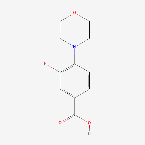 588708-72-9 3-fluoro-4-morpholin-4-ylbenzoic acid chemical structure