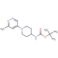 1329672-95-8 tert-butyl N-[1-(6-methylpyridazin-4-yl)piperidin-4-yl]carbamate chemical structure