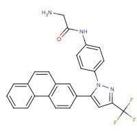 742112-33-0 2-amino-N-[4-[5-phenanthren-2-yl-3-(trifluoromethyl)pyrazol-1-yl]phenyl]acetamide chemical structure