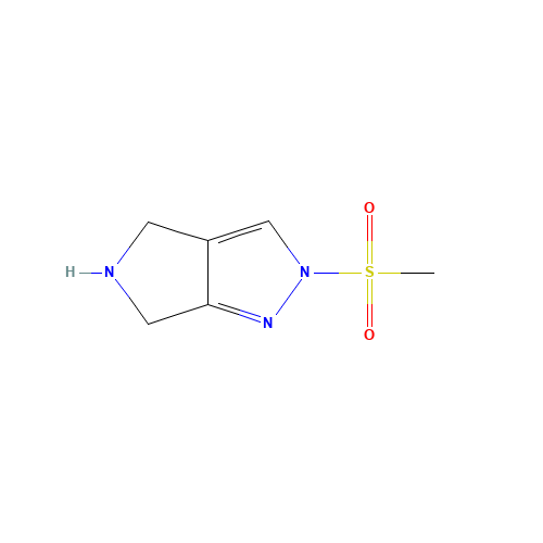 1226781-80-1 2-methylsulfonyl-5,6-dihydro-4H-pyrrolo[3,4-c]pyrazole chemical structure