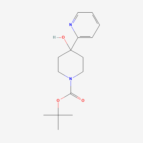 90606-75-0 tert-butyl 4-hydroxy-4-pyridin-2-ylpiperidine-1-carboxylate chemical structure