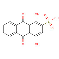 145-48-2 1,4-dihydroxy-9,10-dioxoanthracene-2-sulfonic acid chemical structure