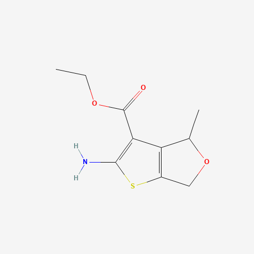 1010798-34-1 ethyl 2-amino-4-methyl-4,6-dihydrothieno[2,3-c]furan-3-carboxylate chemical structure