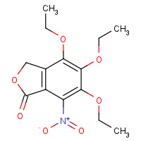 4995-54-4 4,5,6-triethoxy-7-nitro-3H-2-benzofuran-1-one chemical structure