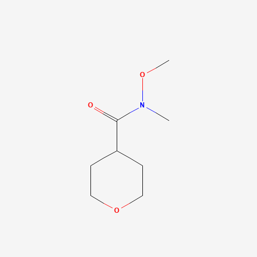 156353-01-4 N-methoxy-N-methyloxane-4-carboxamide chemical structure