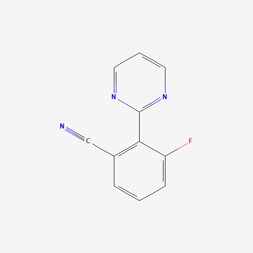1293285-05-8 3-fluoro-2-pyrimidin-2-ylbenzonitrile chemical structure