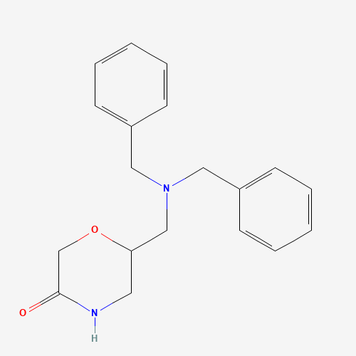 170799-35-6 6-[(dibenzylamino)methyl]morpholin-3-one chemical structure