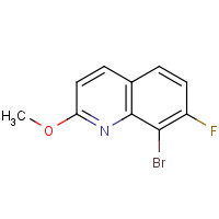 1001322-87-7 8-bromo-7-fluoro-2-methoxyquinoline chemical structure