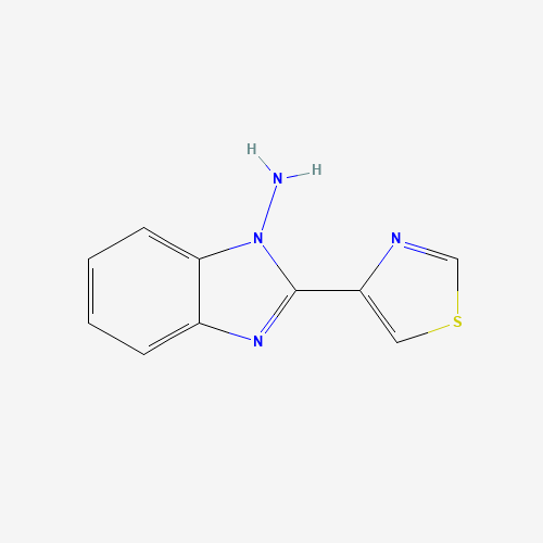 49628-53-7 2-(1,3-thiazol-4-yl)benzimidazol-1-amine chemical structure