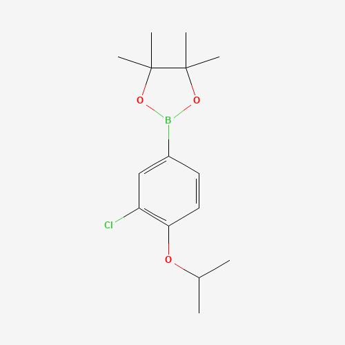 1260023-79-7 2-(3-chloro-4-propan-2-yloxyphenyl)-4,4,5,5-tetramethyl-1,3,2-dioxaborolane chemical structure