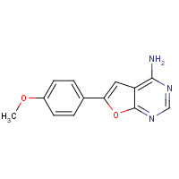 453590-24-4 6-(4-methoxyphenyl)furo[2,3-d]pyrimidin-4-amine chemical structure