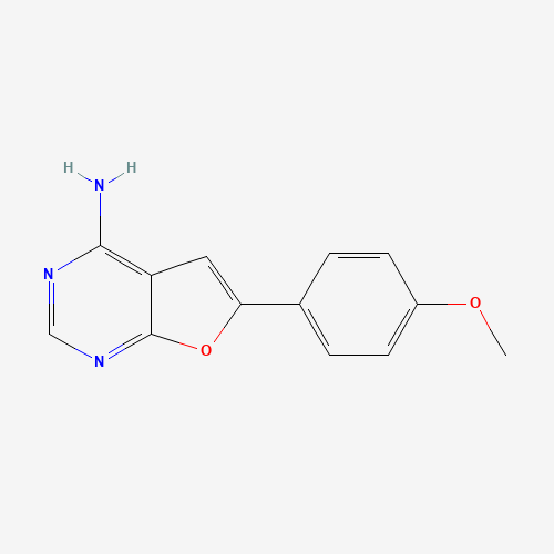 453590-24-4 6-(4-methoxyphenyl)furo[2,3-d]pyrimidin-4-amine chemical structure