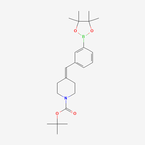 1178903-98-4 tert-butyl 4-[[3-(4,4,5,5-tetramethyl-1,3,2-dioxaborolan-2-yl)phenyl]methylidene]piperidine-1-carboxylate chemical structure