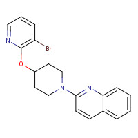 1350607-45-2 2-[4-(3-bromopyridin-2-yl)oxypiperidin-1-yl]quinoline chemical structure