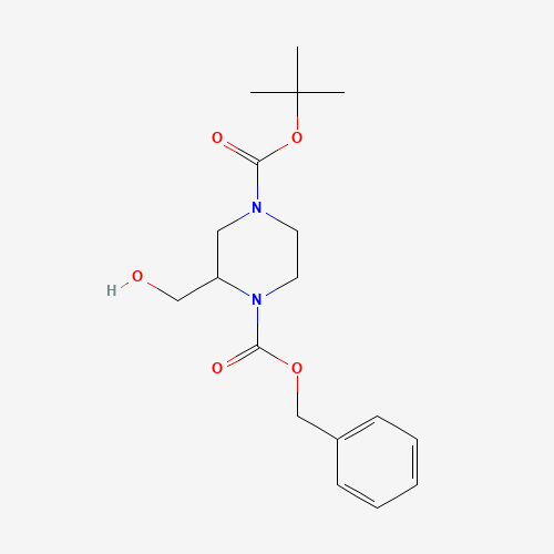 317365-33-6 1-O-benzyl 4-O-tert-butyl 2-(hydroxymethyl)piperazine-1,4-dicarboxylate chemical structure