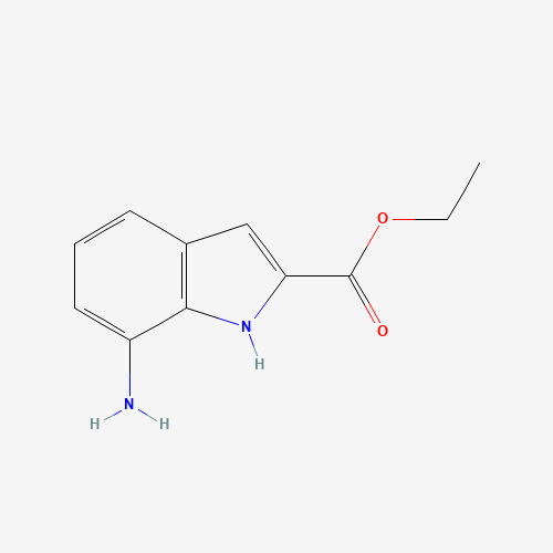 71056-61-6 ethyl 7-amino-1H-indole-2-carboxylate chemical structure