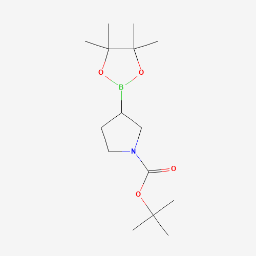 1312712-22-3 tert-butyl 3-(4,4,5,5-tetramethyl-1,3,2-dioxaborolan-2-yl)pyrrolidine-1-carboxylate chemical structure