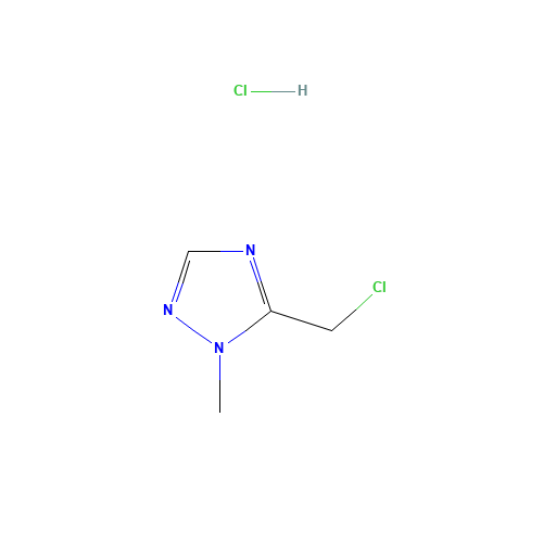 104256-69-1 5-(chloromethyl)-1-methyl-1,2,4-triazole;hydrochloride chemical structure