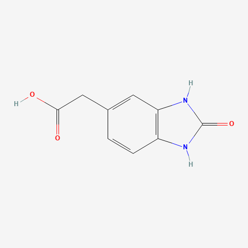 90417-51-9 2-(2-oxo-1,3-dihydrobenzimidazol-5-yl)acetic acid chemical structure