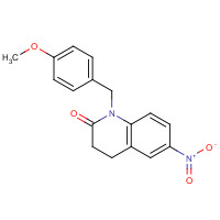 1063406-38-1 1-[(4-methoxyphenyl)methyl]-6-nitro-3,4-dihydroquinolin-2-one chemical structure