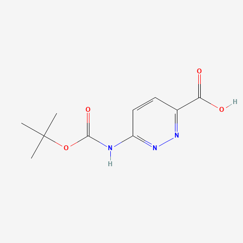 301548-08-3 6-[(2-methylpropan-2-yl)oxycarbonylamino]pyridazine-3-carboxylic acid chemical structure