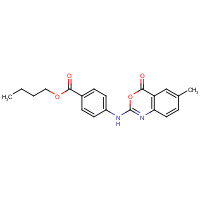 282529-90-2 butyl 4-[(6-methyl-4-oxo-3,1-benzoxazin-2-yl)amino]benzoate chemical structure