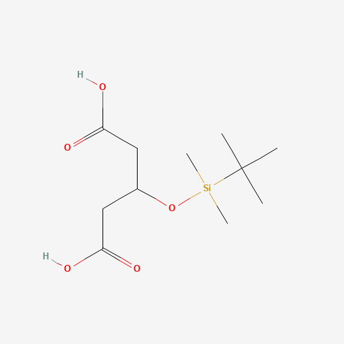 113794-48-2 3-[tert-butyl(dimethyl)silyl]oxypentanedioic acid chemical structure