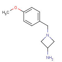 1197001-06-1 1-[(4-methoxyphenyl)methyl]azetidin-3-amine chemical structure