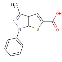 24086-27-9 3-methyl-1-phenylthieno[2,3-c]pyrazole-5-carboxylic acid chemical structure