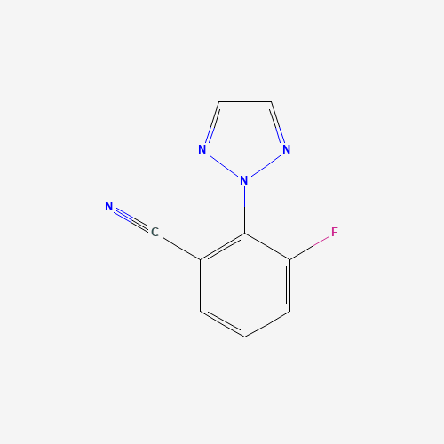 1293285-08-1 3-fluoro-2-(triazol-2-yl)benzonitrile chemical structure