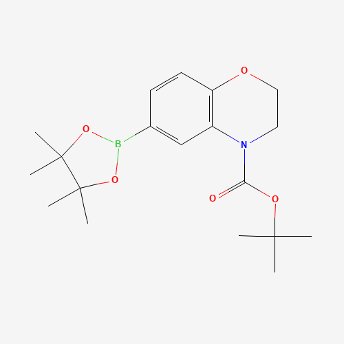 1161362-35-1 tert-butyl 6-(4,4,5,5-tetramethyl-1,3,2-dioxaborolan-2-yl)-2,3-dihydro-1,4-benzoxazine-4-carboxylate chemical structure
