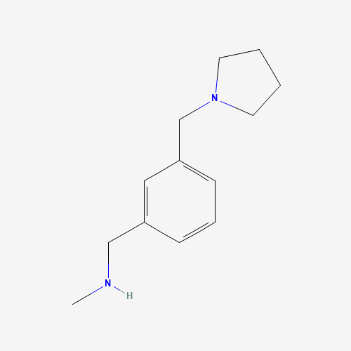 884507-46-4 N-methyl-1-[3-(pyrrolidin-1-ylmethyl)phenyl]methanamine chemical structure