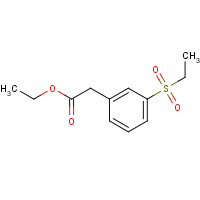1363179-53-6 ethyl 2-(3-ethylsulfonylphenyl)acetate chemical structure