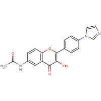 1187016-36-9 N-[3-hydroxy-2-(4-imidazol-1-ylphenyl)-4-oxochromen-6-yl]acetamide chemical structure
