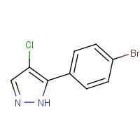 17978-26-6 5-(4-bromophenyl)-4-chloro-1H-pyrazole chemical structure