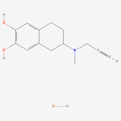 96333-05-0 6-[methyl(prop-2-ynyl)amino]-5,6,7,8-tetrahydronaphthalene-2,3-diol chemical structure
