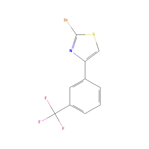 887625-72-1 2-bromo-4-[3-(trifluoromethyl)phenyl]-1,3-thiazole chemical structure