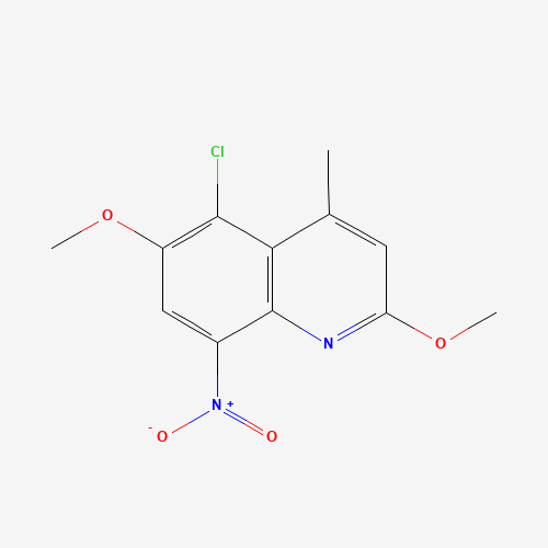 189746-21-2 5-chloro-2,6-dimethoxy-4-methyl-8-nitroquinoline chemical structure
