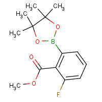 1293284-61-3 methyl 2-fluoro-6-(4,4,5,5-tetramethyl-1,3,2-dioxaborolan-2-yl)benzoate chemical structure