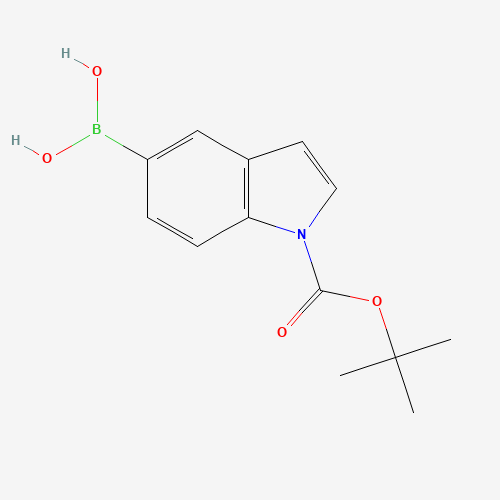 317830-84-5 [1-[(2-methylpropan-2-yl)oxycarbonyl]indol-5-yl]boronic acid chemical structure