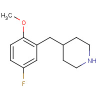 955314-86-0 4-[(5-fluoro-2-methoxyphenyl)methyl]piperidine chemical structure