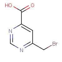 920760-21-0 6-(bromomethyl)pyrimidine-4-carboxylic acid chemical structure
