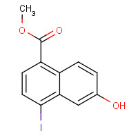 861880-80-0 methyl 6-hydroxy-4-iodonaphthalene-1-carboxylate chemical structure