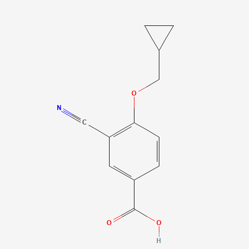 1192829-79-0 3-cyano-4-(cyclopropylmethoxy)benzoic acid chemical structure
